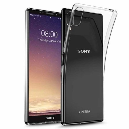 Xperia L3 Stöttåligt Genomskinligt Skal Simple