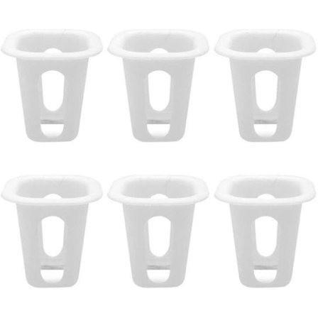 50 stk. Plastik Have Net Kopper Plante Kurv Kop Sæt Have Mesh Slidset Planteskole Net Potte