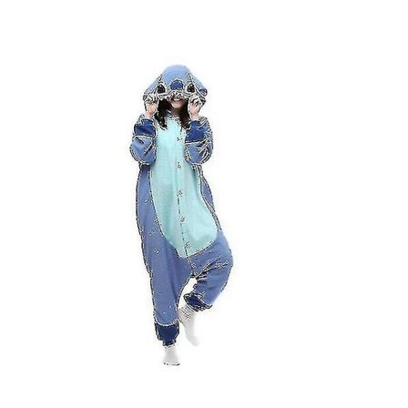 Regnbuehorn Monster Stitch Tøj Pyjamas Jumpsuit Nattøj Dyr Hættetrøje - Perfekt blå ..