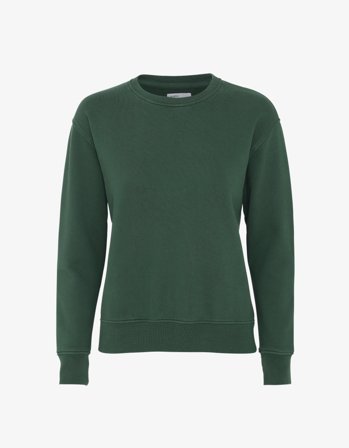 Women Classic Organic Crew - Emerald Green - L