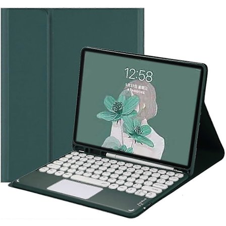 Galaxy Tab S6 Lite 10,4 tommer 2020 Model Sm-p610 Sm-p615 Tastatur Etui Med Touchpad Sød Rund Nøgle Farve Tastatur Aftagelig Bluetooth Touch Tastatur