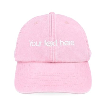 Beechfield - Rosa unconstructed Cap - Washed Dusky Pink Dad Cap / Unconstructed With Embroidery @ Hatstore