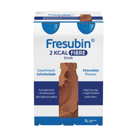 Fresubin 2 kcal Fibre Drink, Sjokolade, 4x200 ml