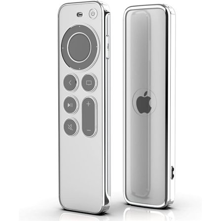 Apple TV Remote Cover (Transparent) 4k 2021 Soft TPU Beskyttende Cover, Ridsefast
