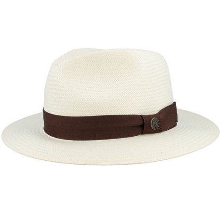 Balmoral - Vit fedora Hatt - Toyo Bleached Traveller @ Hatstore