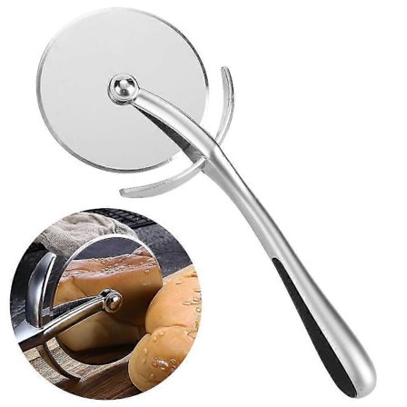 Professionel Multifunktionel Pizzaskærer/Dejskærer i Zinklegering, Køkkentilbehør