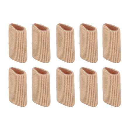 10 stk Tåpude Tube Blød Silikon Finger Tå ærmer Corn Pad Beskytter til Blærer Hård hud M 1,2 X 0,8 tommer