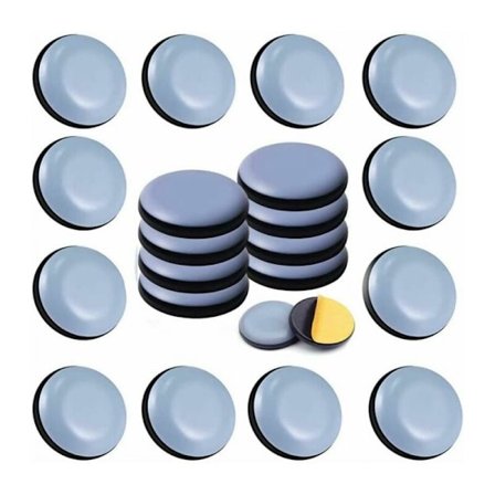 22 stk. teflon møbelglidere 20 mm (runde) - møbelglidere - teflon møbelglidere klistermærke møbelglidere til stole, sofaer, borde