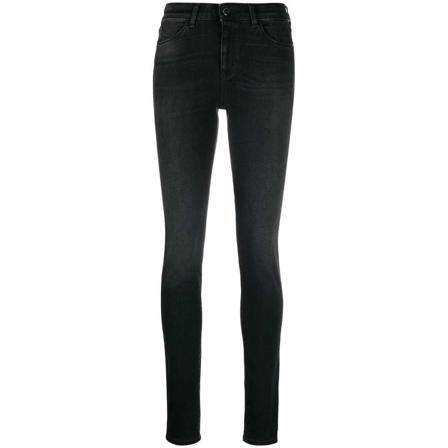Emporio Armani, Slim-fit Jeans Zwart, Dames, Maat:W34