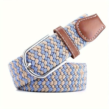 Flettet elastisk belte, to-tonet, for uniformer og fritidsklær