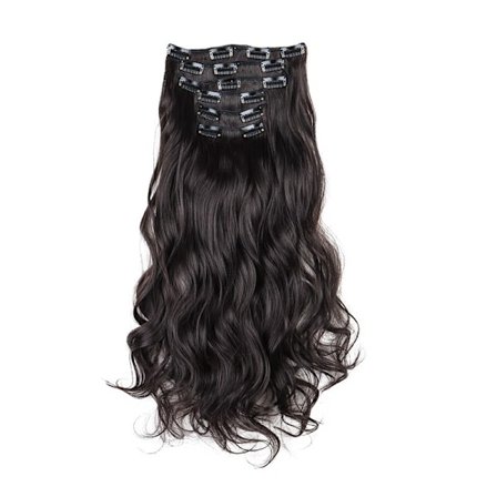 16 Clips Krøllede Hår Extensions 6 Stk