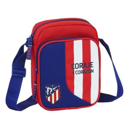 Handväska Atlético Madrid Neptuno Blå Röd Vit (16 X 22 X 6 Cm)