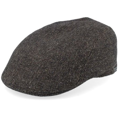 Wigéns - Brun flatcap Keps - Ivy Modern Cap Dark Brown Flat Cap @ Hatstore