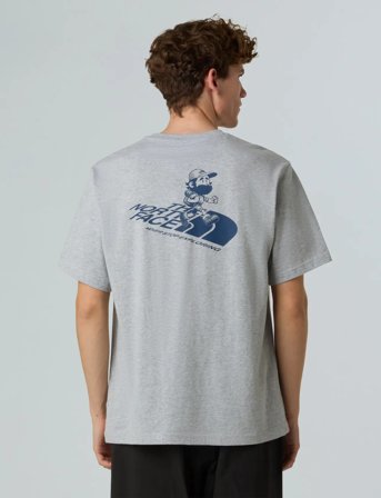 The North Face U Run Graphic Relaxed S/S Tee - Grey - M
