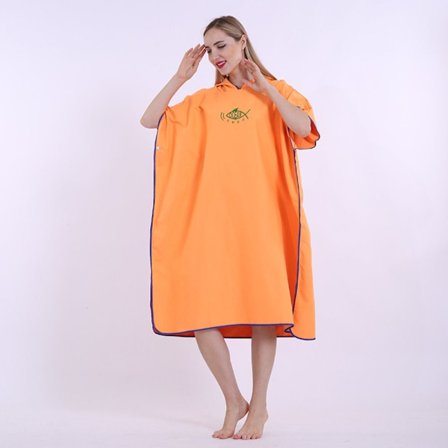 Hættekapper Håndklæde Poncho ORANGE