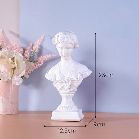 Retro-hartsinen veistos Taideteos Eurooppalaistyylinen hahmo patsas Koti sisustus Antiikki väri