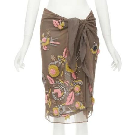 Dries van Noten Pre-owned, Pre-owned Cotton bottoms Bruin, Dames, Maat:M,Katoen
