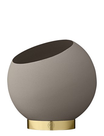AYTM Globe Blomsterpotte - Grey - H15.40CM