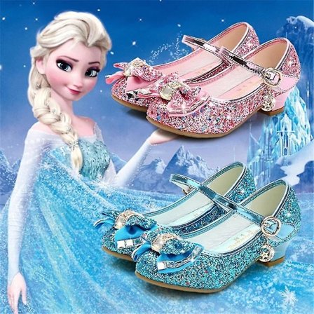 Prinsessa Lasten Nahkakengät Tytöille Glitter Lasten Korkokengät Tyttöjen Kengät Perhosrusetti Kulta 30