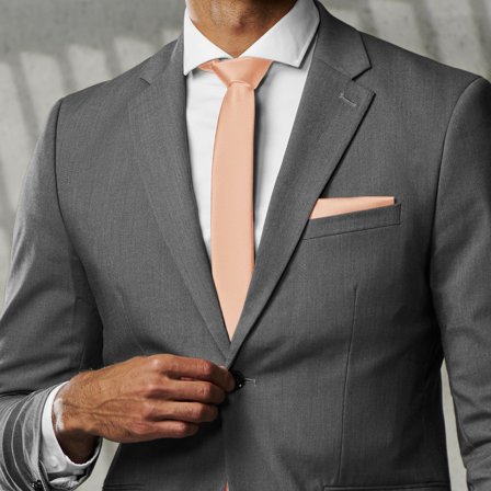 Salmon Pink 6cm Basic Tie for Men - Skinny ties