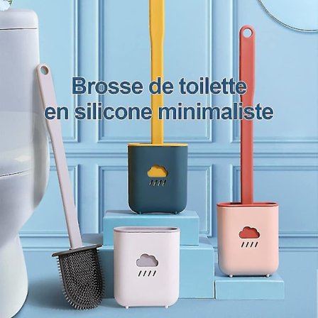 Toiletsæt, toiletbørste i silikone, toiletbørste i silikone
