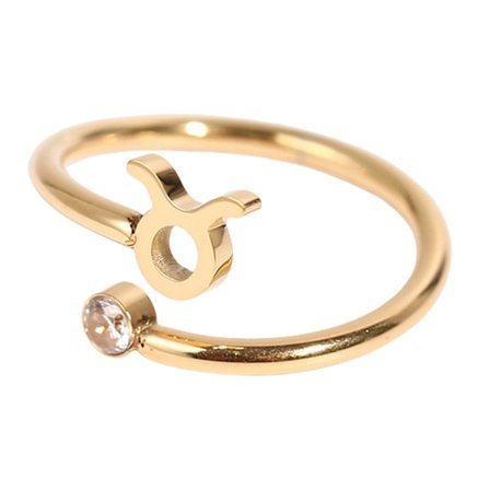 Kvinnoring Konstellation Strass Klassisk Modeutseende Galvaniserad Fingerring För Dagligt Bruk