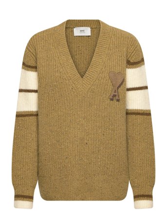 AMI College Sweater - Beige - XL