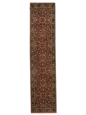 Hand Knotted Sarouk American Rug 86X362 Black/Brown