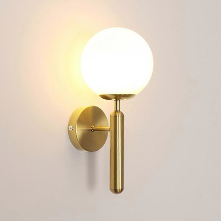 Vägglampa för inomhusbruk, E27 vägglampa med 15 cm glasskärm, LED-vägglampa för inomhusbruk, Modern vägglampa för vardagsrum