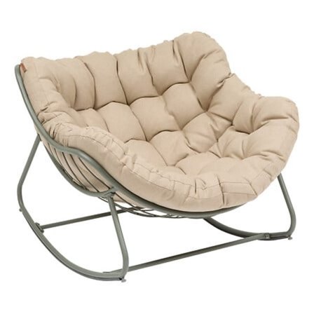 Gyngestol med rustfri epoxyramme, vandafvisende stof