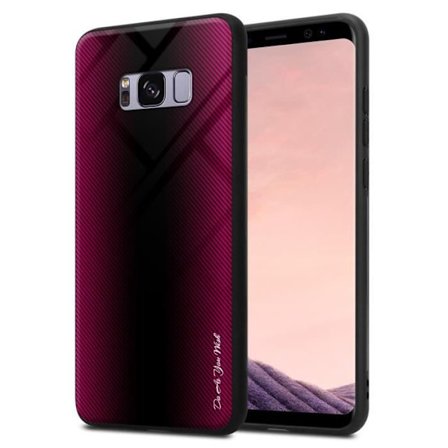 Fodral till Samsung Galaxy S8 PLUS Skal i CRAMIN ROSE Fodral Skydd i härdat glas och TPU silikon