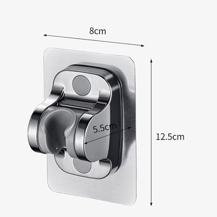 Säädettävä seinäteline suihkukahvalle / itseliimautuva suihkuteline