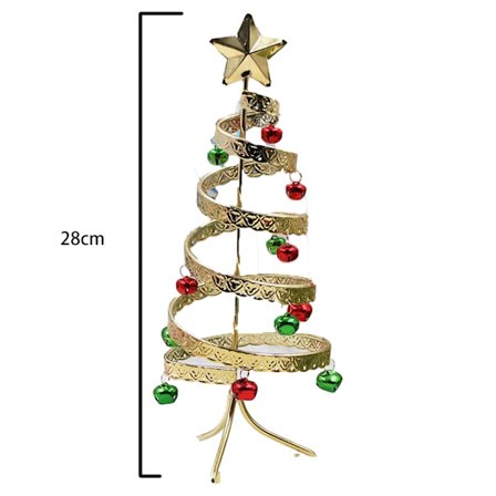 Metall julgran bordsdekorationer Mini julgran
