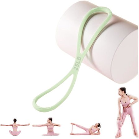 Motstandsbånd med håndtak, figur 8 treningsbånd for trening - Arm- og brystekspanderstropp for styrketrening, yoga, pilates