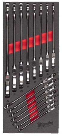 Milwaukee 4932479829 Steel Storage Spärrnyckelsats 15 delar, Handverktyg