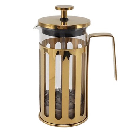 Stempelkande Høj Borosilikatglas 304 Rustfrit Stål Varmebestandig Til Hjem Camping Rejse Zekai