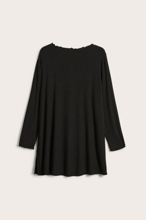 Kappahl | Ribbad tunika | Svart