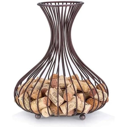 Vinkorkholder Display Vinkorkholder Caddy Vino Korksamler Champagne Korkopbevaring Hyldestativ Fritstående Korkfanger, A