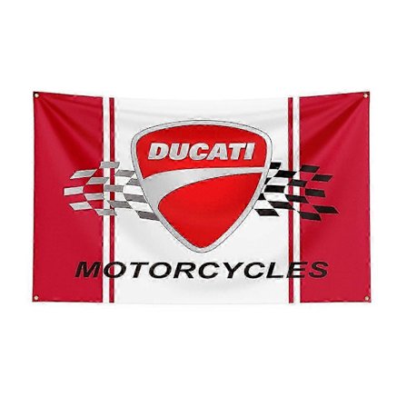 3x5 Ducati Flag Polyester Trykt Racing Motorcykel Banner Kompatibel med Decor
