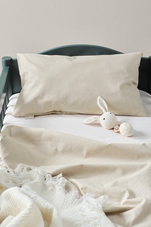 Jotex - Mini Putetrekk 35x55 Cm Økologisk Beige - ZACK - Kjøp Sengesett til barn hos Jotex