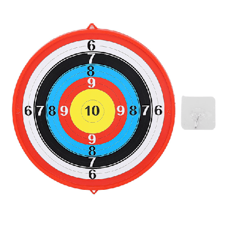 Stor rund bågskyttetavla för barn - inomhus- och utomhusskjutleksaker - sugkoppspiltavla - pojkar och flickor