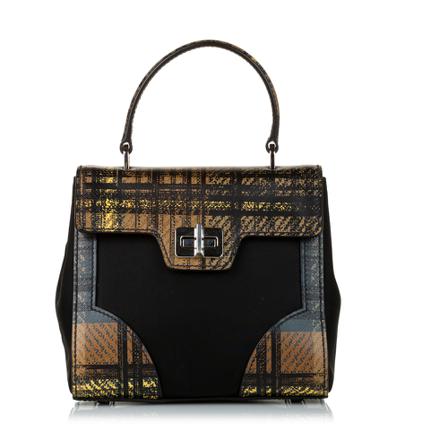 Prada Vintage Pre-owned Tesutto Satchel Sort, Dame Vintage Tasker, Størrelse: ONE Size
