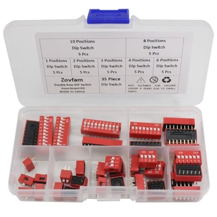 35 Stk Dip Switch Assorted Kit Dip DIL Switch