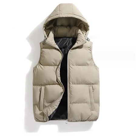 Mænds Udendørs Vestjakke med Hætte Ærmeløs Vest