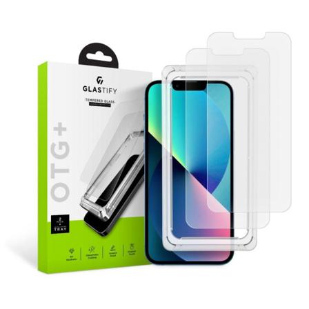 Glastify Iphone 13 Mini 2-pack Skärmskydd Härdat Glas Inkl. Ram