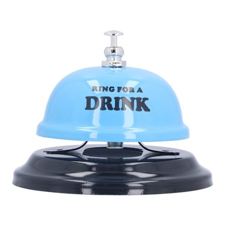 Restaurant Call Bell med Anti-Skli Base Manuell Meeting Bar Service Bell for middagsskolen (blå)