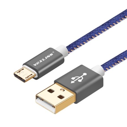 Högkvalité VOXLINK Micro-USB SnabbladdningsKabel 200cm