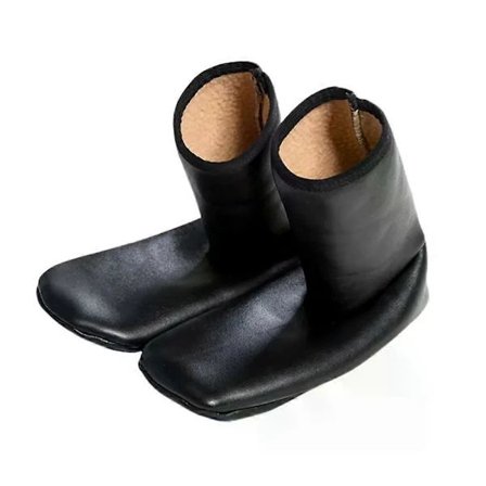 Tøfler Sokker, Vanntette PU Lær Fleeceforede Termiske Sokker for Kvinner