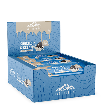 12 x Latitude 65 Protein Bar, 45 g