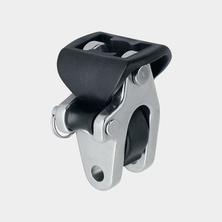 Harken 32mm Stand-Up Toggle - 1 Control Tang i rostfritt stål, silver och svart för stabilt blockmontage.